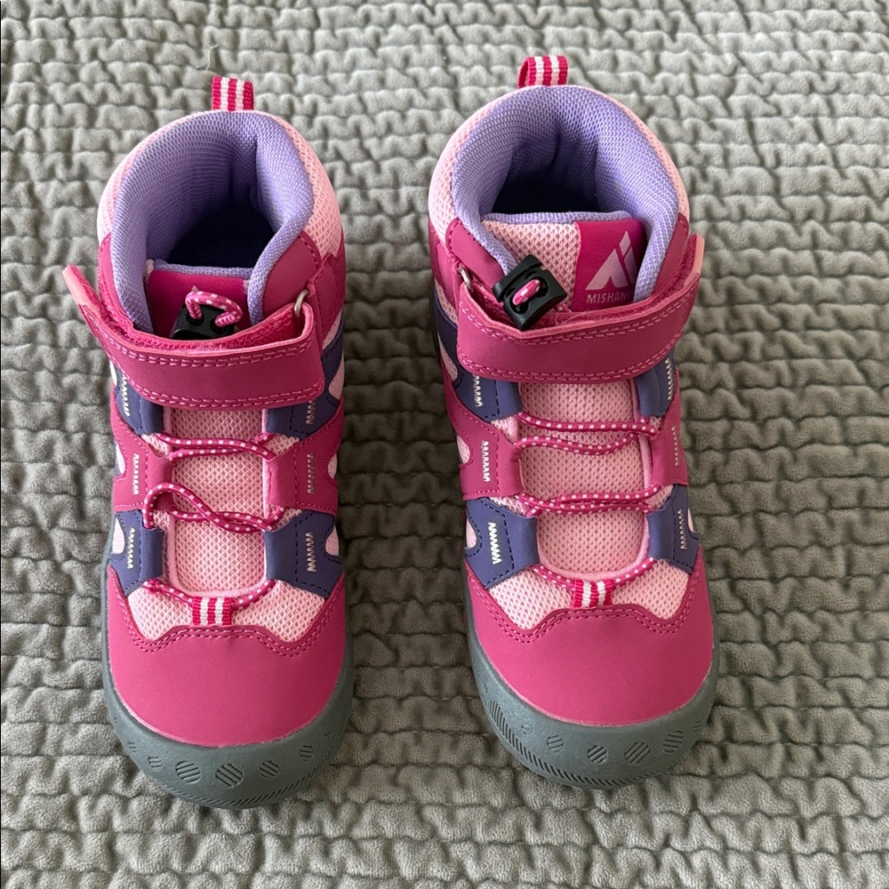 NEW ✨ MISHANSHA Kids Pink and Purple Waterproof Cold Weather Boots